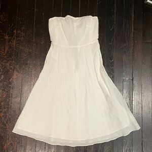 J. Crew Strapless Cream Dress